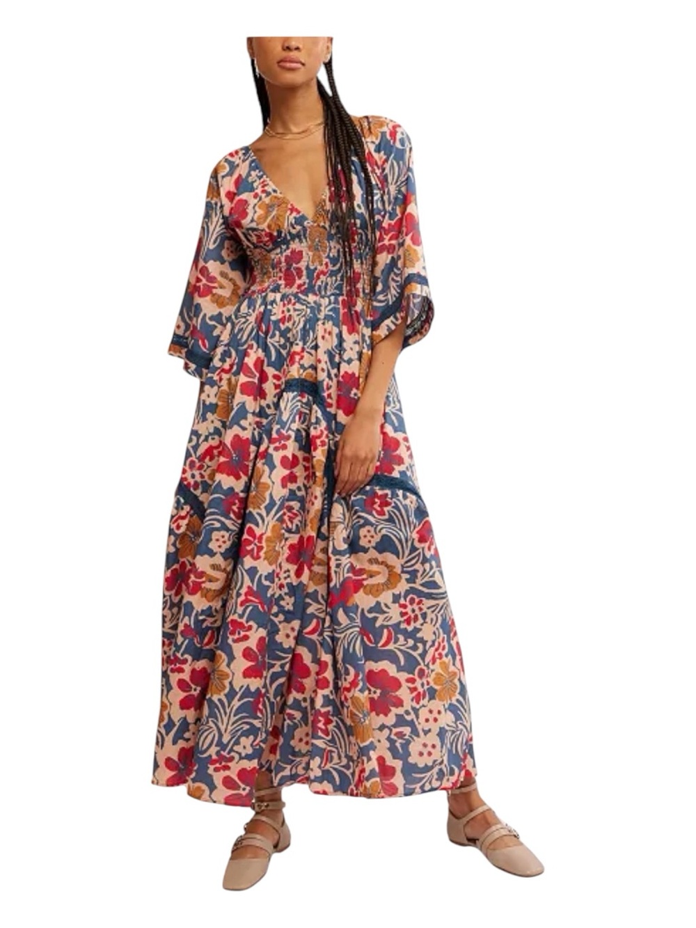 FREE PEOPLE Printed Dixie Maxi Dress